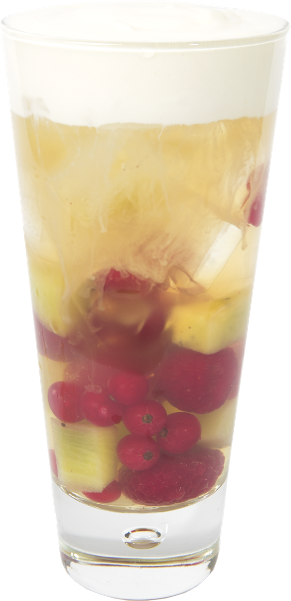 Iced Tea Fruit Melone con Crema Ricotta Salata