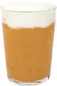 Iced Tea Mango con Crema di Ricotta Salata