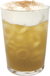 Iced Tea Mela e Cannella con Crema di Ricotta Salata
